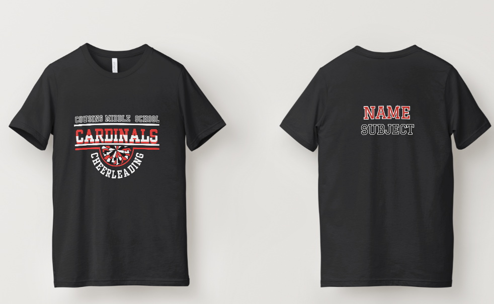 Cardinals T-Shirts (Personalized Order) Black