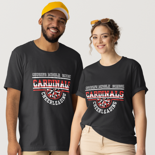 Cardinals T-Shirts (Personalized Order)  Black